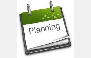 Planning des entrainements 2014-2015.
