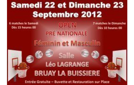 Le 3ème Open de Pré Nationale à Léo LAGRANGE
